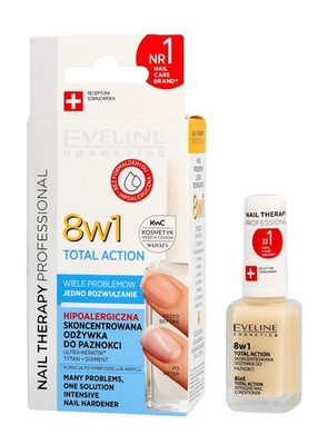 Eveline Nail Therapy Nagellack-Pflegemittel 8in1 Total Action 12ml