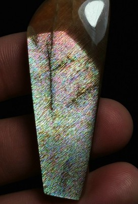 Raw Natural Golden Rainbow Lattice Sunstone Freeform Reiki Stone Healing