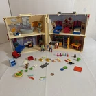 Playmobil Dollhouse 2005 Folding Take Along Play House With Accessories Vintage