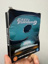 Fast & Furious 9 Litd Edition Steelbook 4K Ultra HD + Blu-Ray DAMAGED CASE