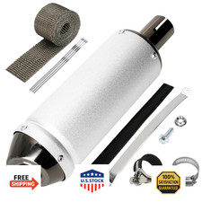 SHIQINHA 28mm Exhaust Muffler Silencer 50cc 90cc 110cc 125cc Pit Dirt Bike ATV