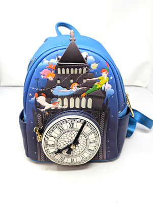 Loungefly Disney Peter Pan Glow Clock Purse Mini Backpack  display picture 1
