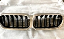 Genuine BMW F90 LCI M5 CS 5 G30 Renal Kidney Grill Black Gold 8083180