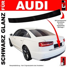 Lackschutzfolie Ladekantenschutz für Audi A6 Limo 4G 2011-2018 Schwarz Glanz