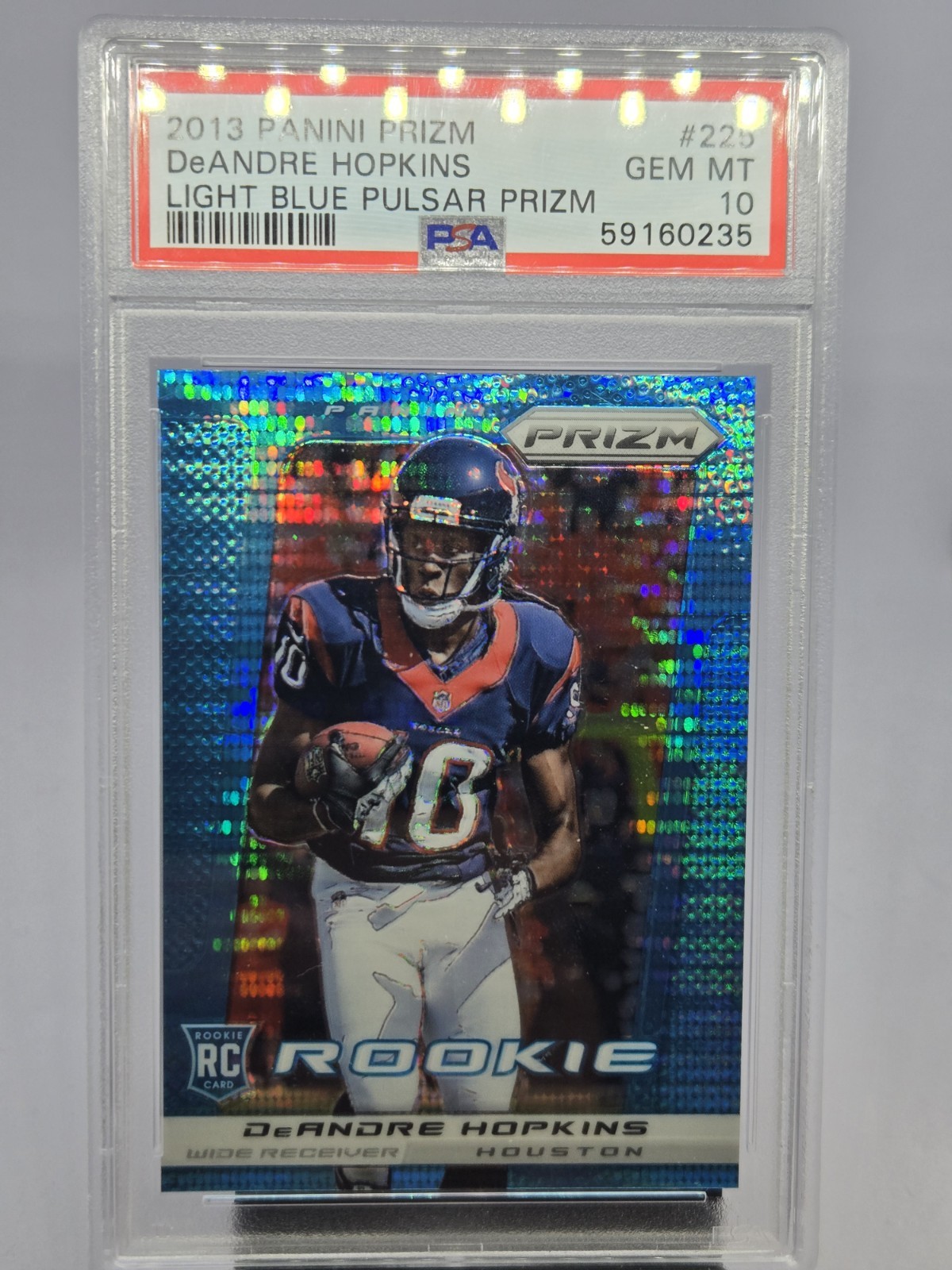 DeAndre Hopkins Panini Prizm #225 Light Blue Pulsar Prizm