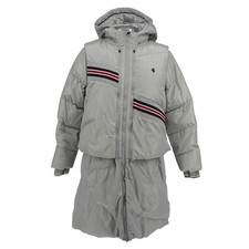 Ferrari Scuderia Kids Hooded Parka Puffer 2-in-1 Jacket Vest Gray 13/14