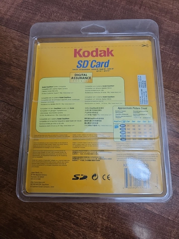 NOS Kodak 1GB SD Memory Card 2008 KPSD2GBC Sealed - Image 2 of 2