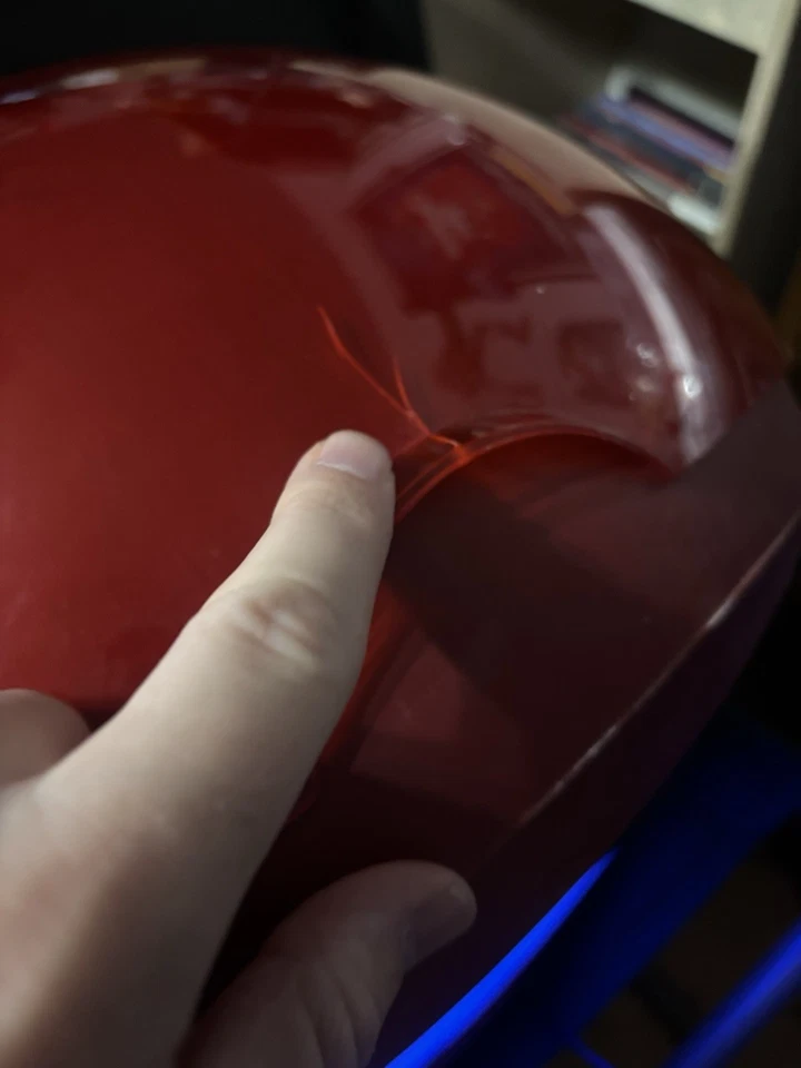 Memorex MSP-TV1300 Red Sphere Ball 13" CRT TV Retro WORKING Videoball No Remote - Image 4 of 4