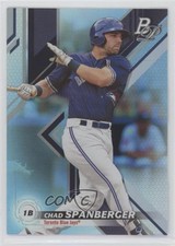 2019 Bowman Platinum Wal-Mart Top Prospects Sky Blue Foil Chad Spanberger 0c4
