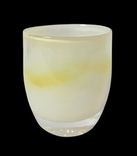Glassybaby Yellow White Ombre Angel? Hand Blo...