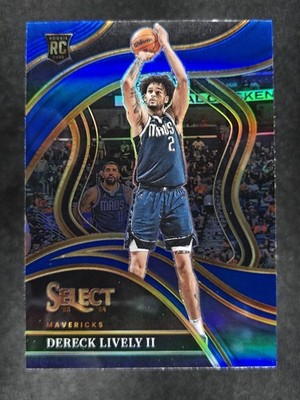2023-24 Panini Select #285 Dereck Lively II Blue Prizms RC