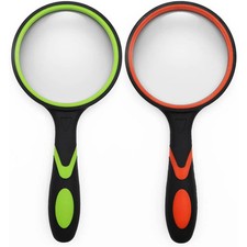 Handheld Magnifying Glass 10x For Kids Seniors Reading 50mm Magnifier Nature Exp