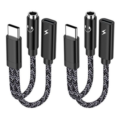 USB C to Aux Adapter Samsung S25 FE Headphone Adapter Type C to 3.5mm Jack Au...