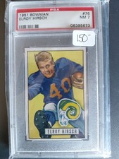 1951 Bowman - Elroy Hirsch #76 PSA 7