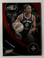 2025 Panini WNBA Player of the Day Jackie Young Red Foil 84/99 #9