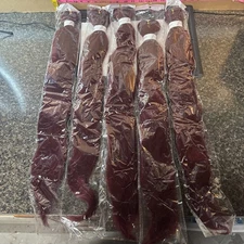 24" Easy Braid Synthetic Hair Extensions RED  Lot Of 5 New !!