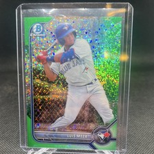 Topps 2022 Bowman Chrome Green Sparkle Refractor /99 #BDC-89 Luis Meza Blue Jays