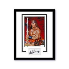 Conan The Barbarian Arnold Schwarzenegger Autographed 11x14 Framed Photo ACOA
