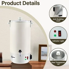 10L Candle Making Wax Melting Pot Kit 10.5Qts Wax Melter for Commercial Home Use