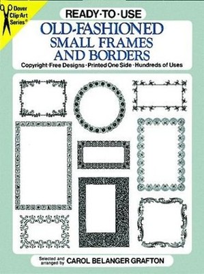 Ready-to-Use Old-Fashioned Small Frames and Borders Paperback