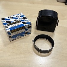 Petri 5.7CM - 57MM Metal Clamp-On Lens Hood With Case