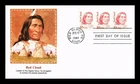 US COVER RED CLOUD OGLALA SIOUX LEADER GREAT AMERICANS FDC FLEETWOOD