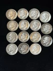 15 Silver Dimes Different Years Circulate