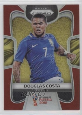2018 Panini Prizm World Cup Red Prizm 136/149 Douglas Costa #33 1vy