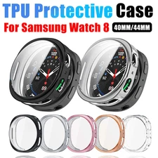 Soft TPU Cover For Samsung Galaxy Watch 8 40mm 44mm Full Screen Protective Case 