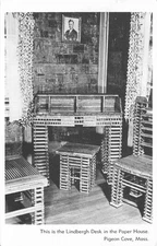 Paper House Lindbergh Desk Pigeon Cove Rockport Massachusetts 1970s Postcard