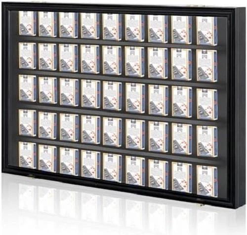 poker card display case Graded Cabinet  Holds 40 Slabs, Biometric Lock, UV-Protected The card display panels sit in an ingenious lighted matte black aluminum shadow box attached to the back of the door inside the cabinet Beeveer Playing Card Display Case