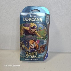 Disney Lorcana Azurite Sea Starter Deck Emerald Sapphire