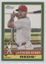 2025 Topps Heritage Dark Green Border Spencer Steer #155 1dm5