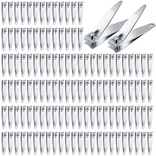 300 Pieces Nail Clippers Bulk Stainless Steel Clipper Bulk Flat Toenail Clipp...