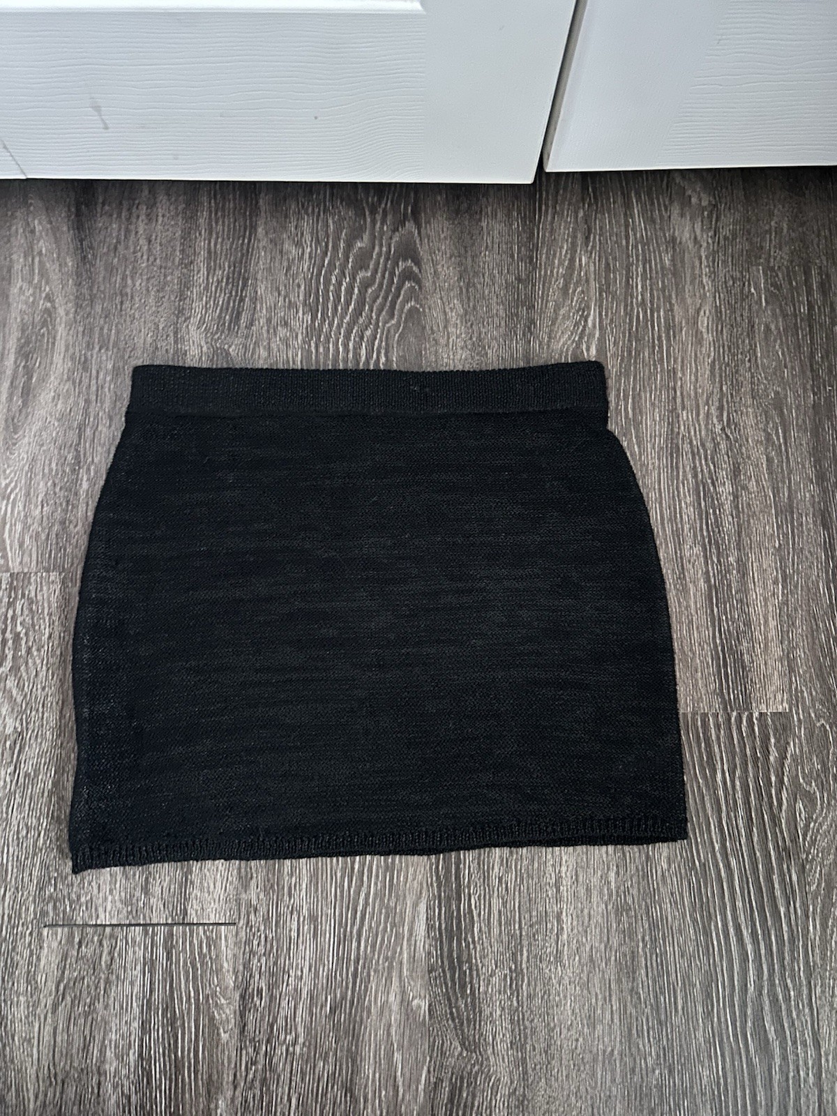Wild Fable Mini Skirt size M medium - Black/Shiny/Pull-on/Elastic Waist - NEW
