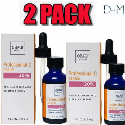 Obagi Professional-C 20% Vitamin C Serum - 1oz - New In Box - Sealed 2 Pack free
