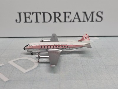 1/400 TURKISH TURK HAVA YOLLARI VICKERS VISCOUNT 794 1960'S TC-SEC AEROCLASSICS