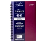 Signature 2027 Weekly & Monthly Planner Calendar, Jan-Dec,  5"x 8" in - Burgundy