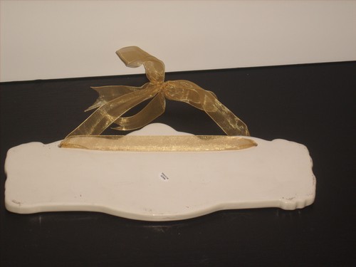 Appendiabiti da parete ceramica famiglia e amici accenti tono oro nuovo regalo casa - Foto 2 di 2