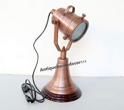 Lampe Projecteur Vintage Ancien - Spot Rétro Reconditionné - Déco Industrielle