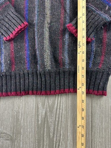 Vintage Boston Traders Wool Striped Sweater M Womens - Picture 7 of 8