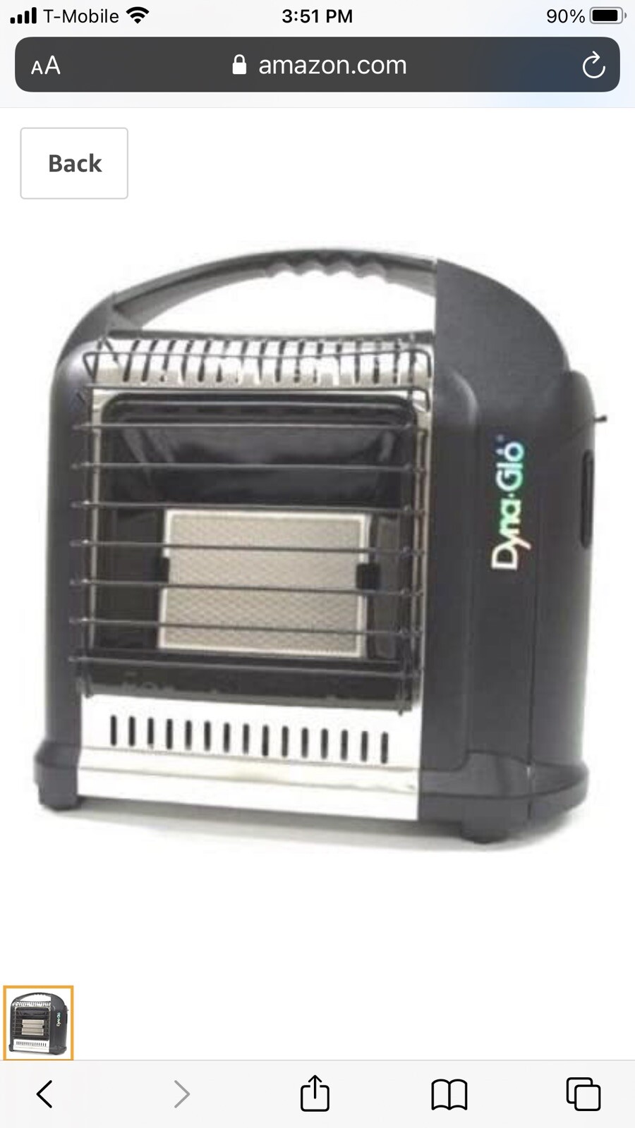 Tag-A-Long 8,000 BTU Radiant Propane Gas Portable Heater | eBay