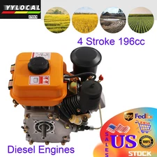 4 Stroke Diesel Engine Single Cylinder Air-cooling Manual Start Small Motor New