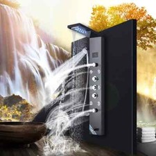 ELLO ALLO Shower Panel Tower System Waterfall Shower Head w/ Massage Body Jets