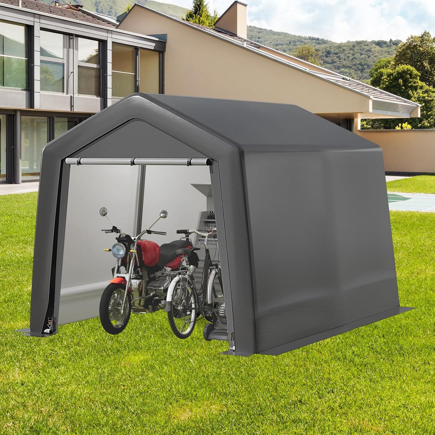 Portable Storage Shelter Shed Outdoor Heavy Duty Carport Canopy Garage Car Tent