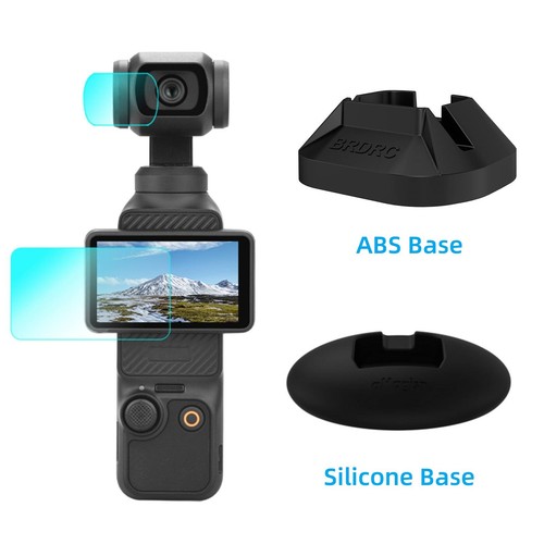 For DJI Osmo Pocket 3 Camera Fixed Base Desktop Stand /Tempered Film Accessories - Picture 1 of 25
