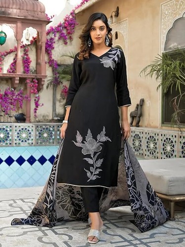 Women Kurti Set with Pant - 第 2/6 張圖片