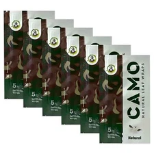 Camo Natural Leaf Wraps NATURAL Self Rolling Herbal Wraps 6 Packs / 30 Sheets