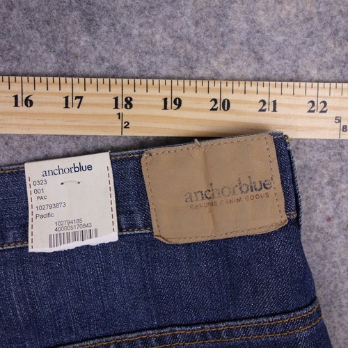 Anchor Blue Shorts 42 Vintage Denim Jean Blue Mens Deadstock NEW - Picture 8 of 10