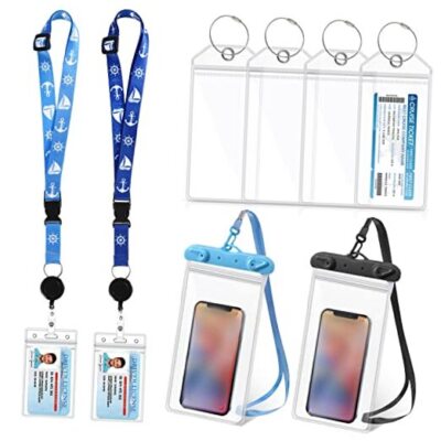 8 Pcs Cruise Ship Essentials Kit Include 2 Lanyards for Cruise Ship Blue Series